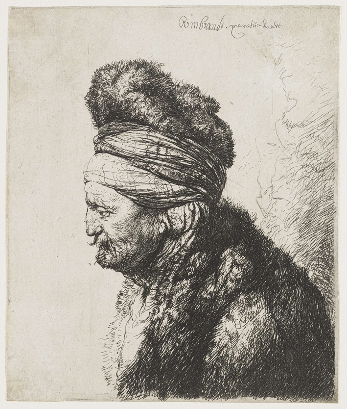  伦勃朗·梵·莱茵 Rembrandt van Rijn——戴头巾的老人